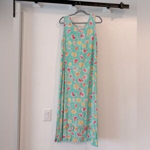 Key Lime Pie Vintage maxi with jacket. EUC, beautiful colors with bead details.